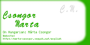 csongor marta business card