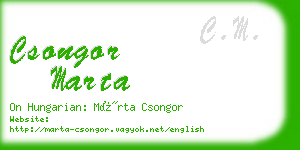 csongor marta business card